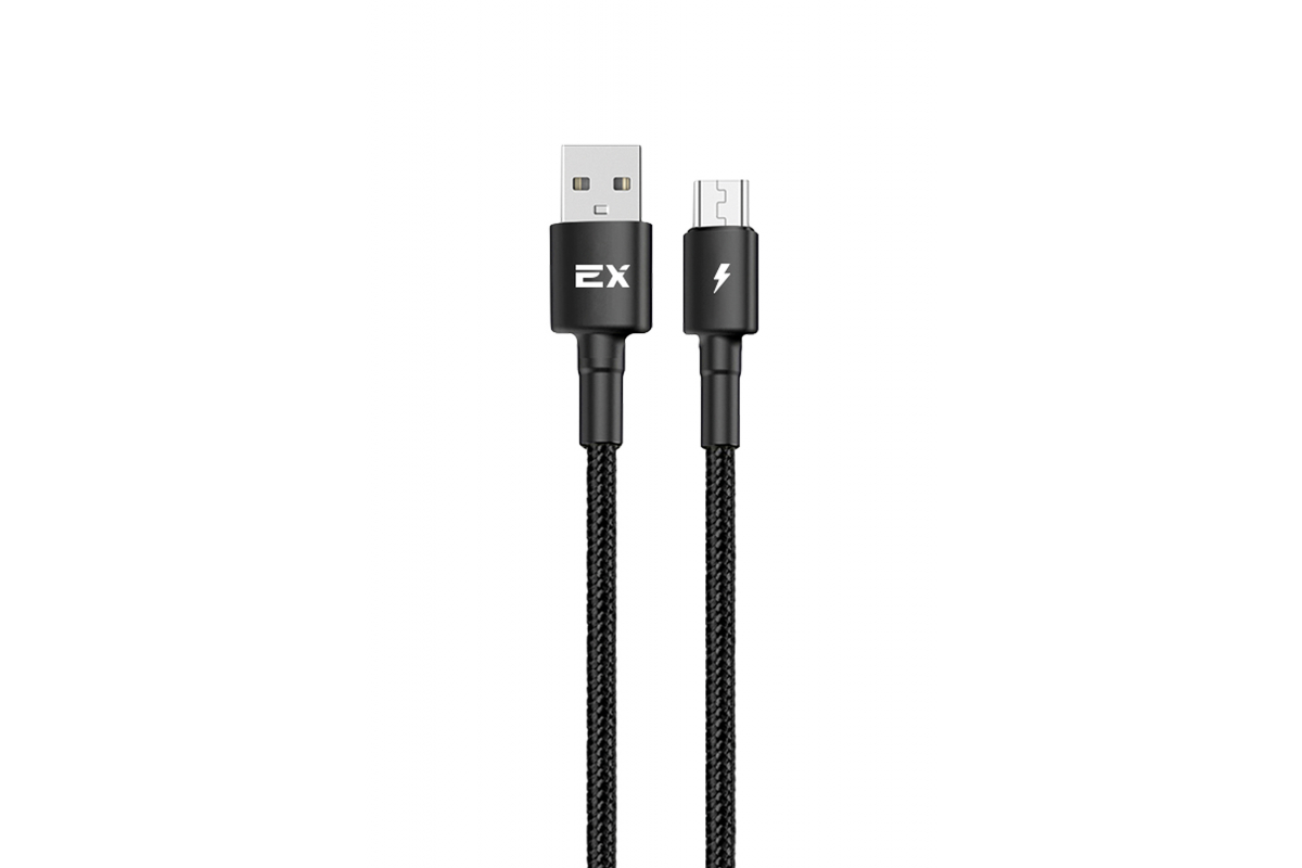 

Кабель Micro USB 2.0(Bm)-USB 2.0(Am), 2A, 1м, черный Exployd (EX-K-1154)