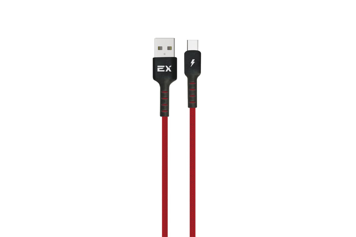 

Кабель USB 2.0 Type-C(m)-USB 2.0(Am), 2A, 1м, красный Exployd Classic (EX-K-1015)