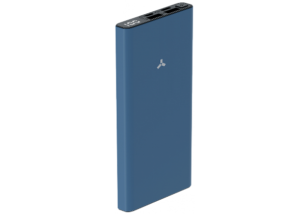 

Портативный аккумулятор (Powerbank) Accesstyle Lava 10D, 10000 мА·ч, 2xUSB, 2.1А, PD, синий (Lava 10D), Lava 10D