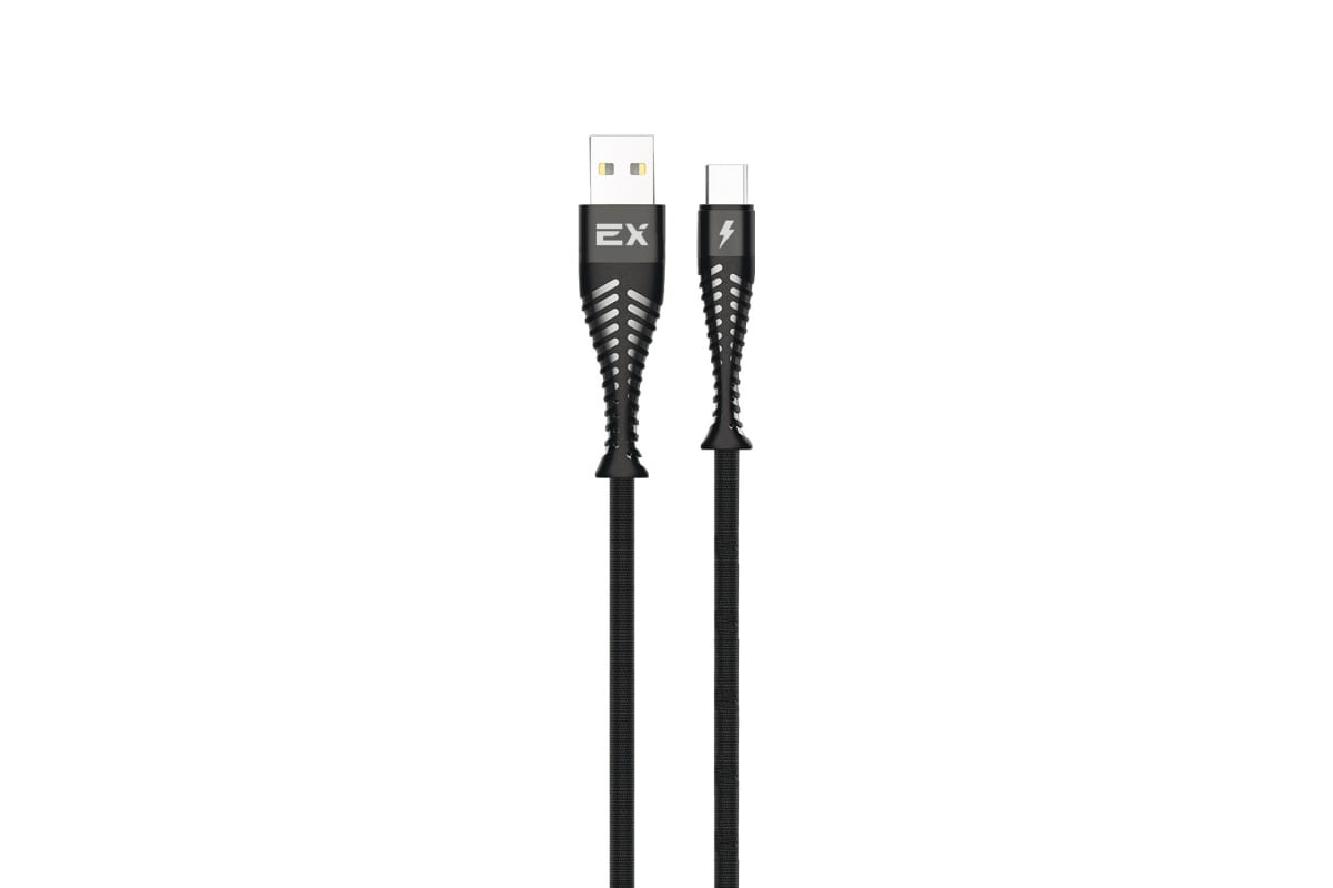 

Кабель USB 2.0 Type-C(m)-USB 2.0(Am), 2A, 1м, черный Exployd Classic (EX-K-1018), 0