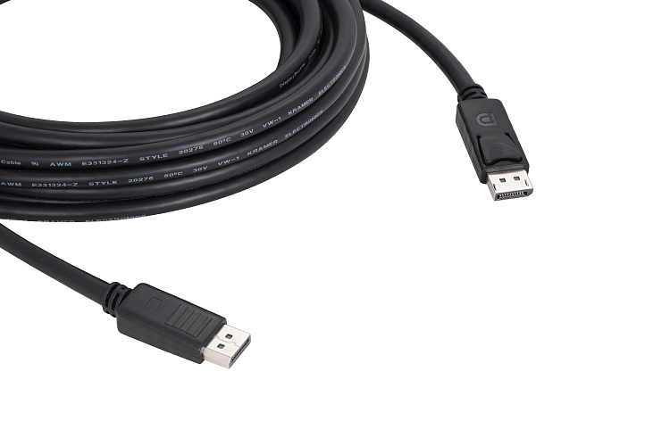 Кабель DisplayPort(20M)-DisplayPort(20M) v1.2, экранированный, 15.2м, черный Kramer C-DP (C-DP-50)