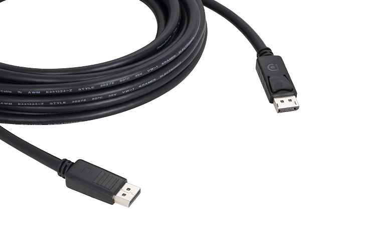 

Кабель DisplayPort(20M)-DisplayPort(20M) v1.2, экранированный, 15.2м, черный Kramer C-DP (C-DP-50)