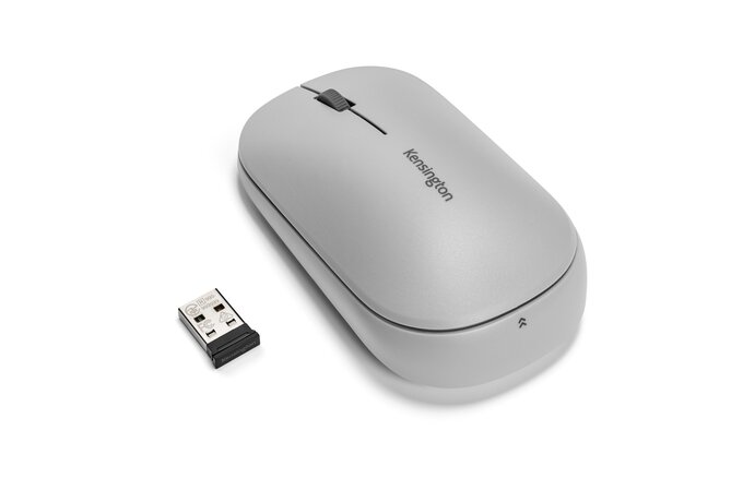 Мышь беспроводная Kensington SureTrack Dual, 4000dpi, оптическая светодиодная, Bluetooth / USB, серый (K75351WW)
