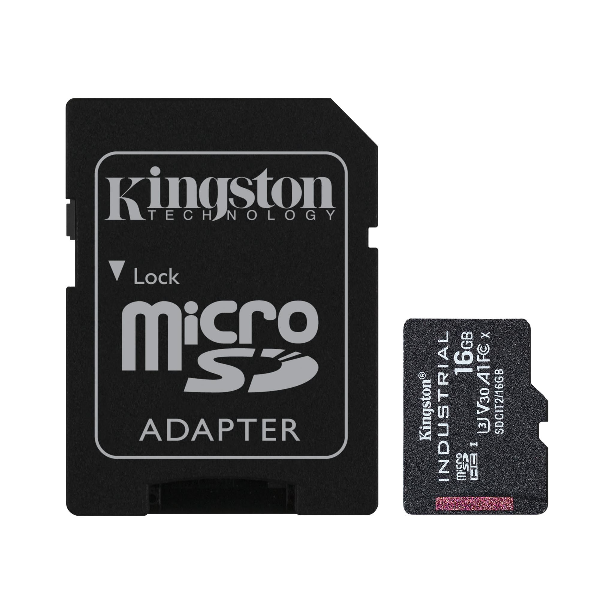 Карта памяти microSDHC Kingston 16Gb Class 10 UHS-I U3