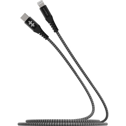 Кабель Lightning 8-pin(m)-USB Type-C(m), 2м, черный Hyper (HD-CLB523)