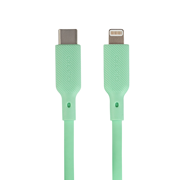 

Кабель USB Type-C-Lightning 8-pin, OTG, MFi, 2.22A, 1м, зеленый Qumo (33000)