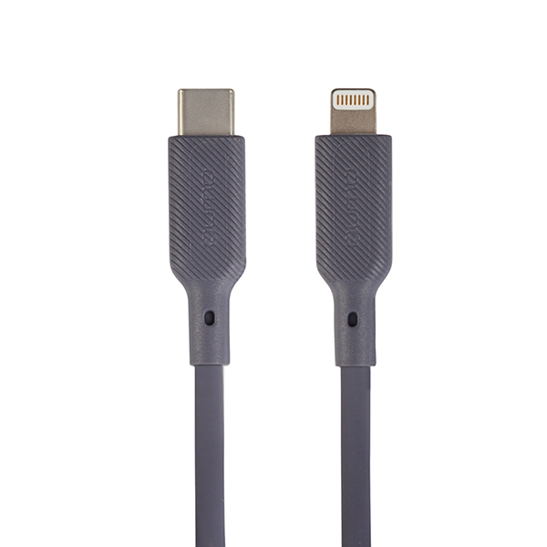 

Кабель USB Type-C-Lightning 8-pin, OTG, MFi, 2.22A, 1м, серый Qumo (32999)