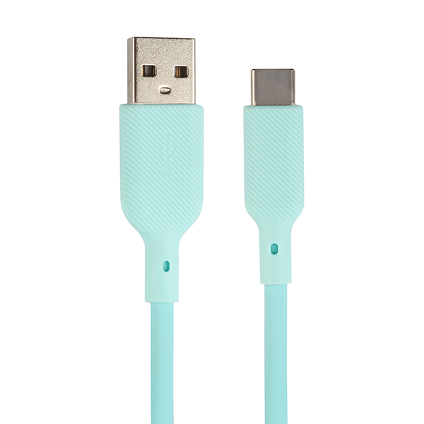 

Кабель USB-USB Type-C, OTG, 3A, 1м, голубой Qumo (32960)