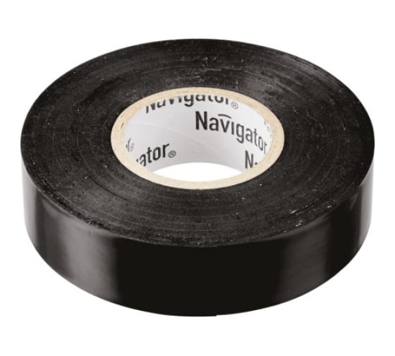 

Изолента ПВХ NIT-B15-10/BL , 0.13мм/15мм/10м, черная Navigator, NIT-B15-10/BL
