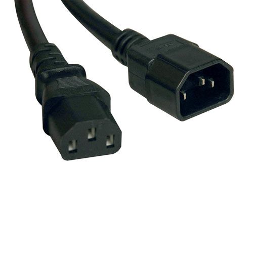 

Кабель питания IEC-320-C13-IEC-320-C14, 10A, 220В, 60см, черный Tripp Lite (P004-002)