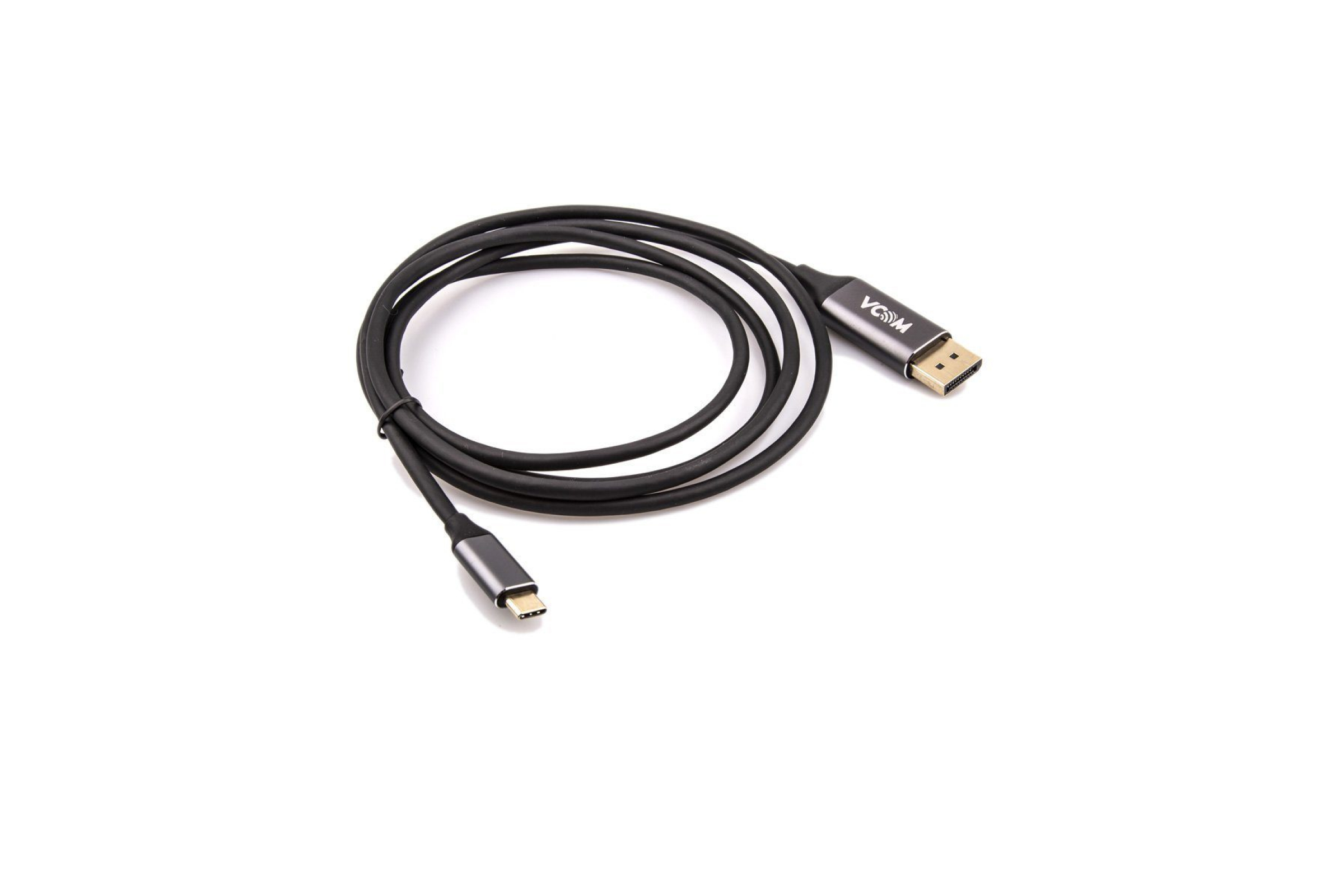 

Кабель DisplayPort(20M)-USB 3.1 Type-C(M) 4K, экранированный, 1.8 м, черный VCOM (CU422MC-1.8м)