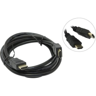 

Кабель HDMI(19M)-HDMI(19M) v1.4 4K, экранированный, 1.5м, черный Apricot (ABR-802-1.5M), 0