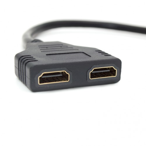 

Разветвитель 2xHDMI(19F)-HDMI(19M) 4K, экранированный, 30 см, черный KS-is (KS-362)