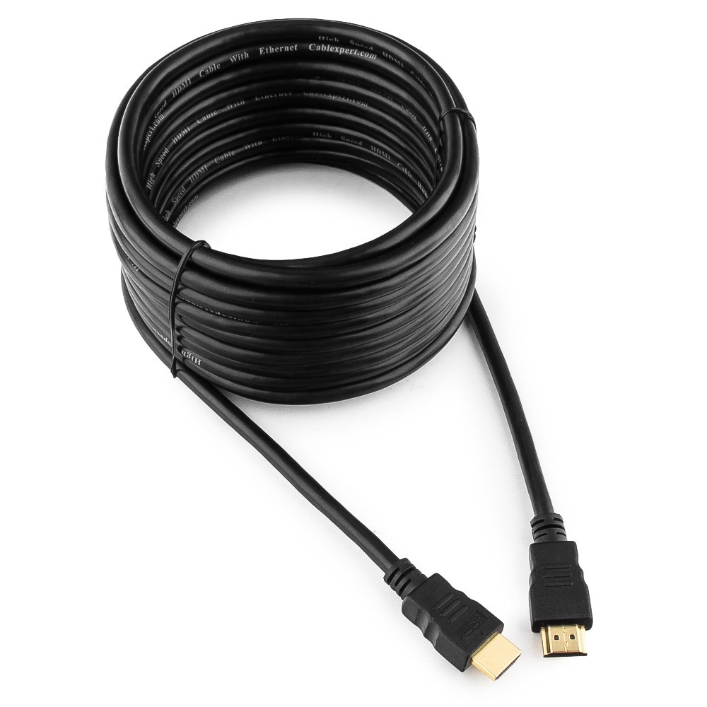 Кабель HDMI(19M)-HDMI(19M) v2.0 4K, экранированный, 7.5м, черный Cablexpert Light (CC-HDMI4L-7.5M) - фото 1