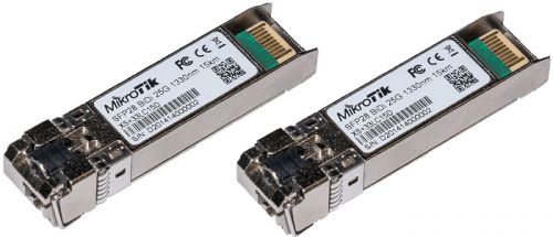 

Модуль SFP28 Mikrotik XS+2733LC15D, 15 км, LC, Tx:1270 нм, Rx:1330 нм, 25 Гбит/с, SM, 2 шт. (XS+2733LC15D), XS+2733LC15D