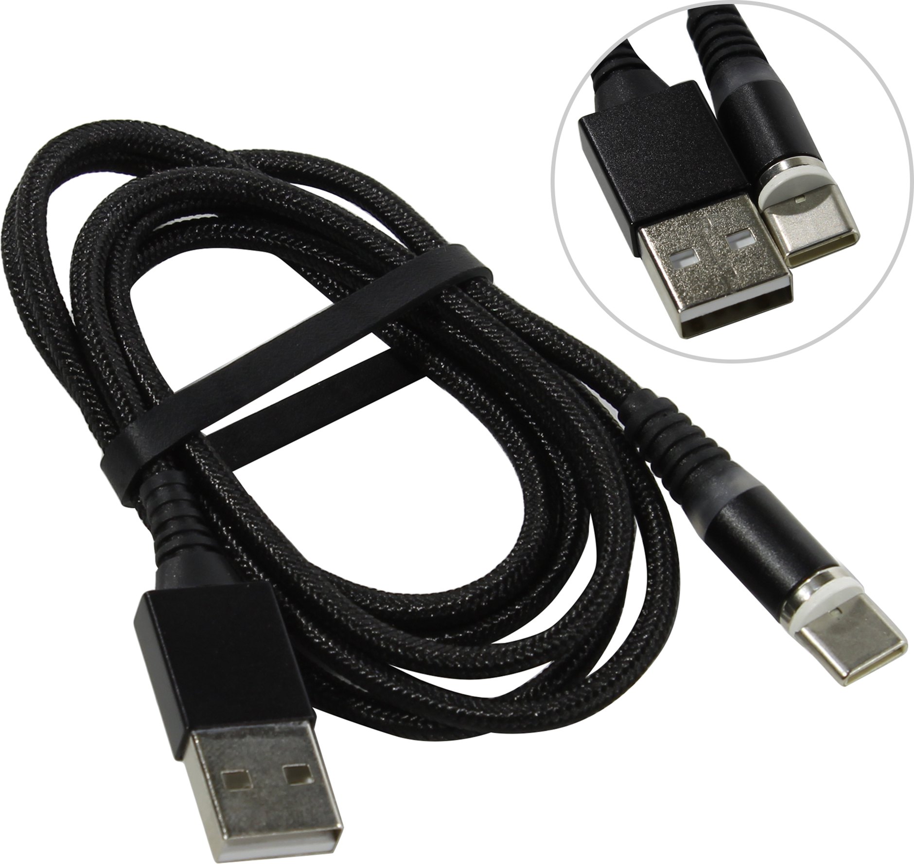 

Кабель USB-USB Type-C, 1м, черный Smartbuy (iK-3110mt-2)