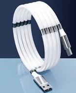 

Кабель Lightning 8-pin(m)-USB 2.0(Am), 3A, 1м, белый Smartbuy (ik-512 mag ), 0
