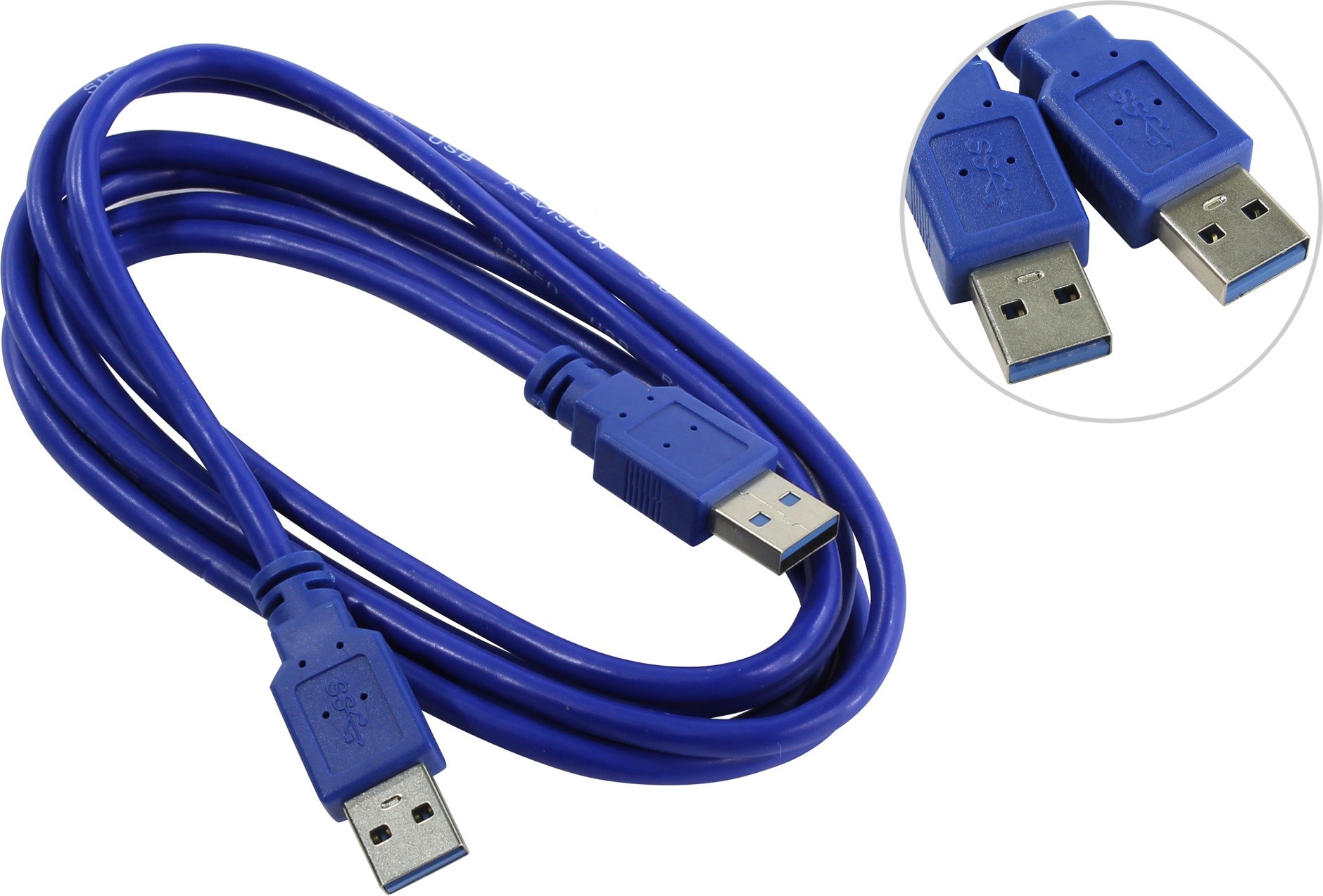 

Кабель USB 3.0(Af)-USB 3.0(Am), 1.8м, синий Smartbuy (K860)