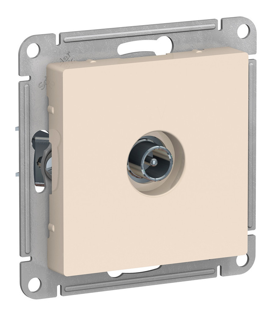 

Розетка TV Schneider Electric AtlasDesign, бежевый, проходная, без рамки (ATN000292), 0