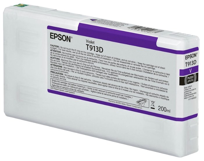 Картридж Epson T913D (C13T913D00), фиолетовый, 200 мл