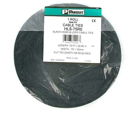 

Клейкая лента Рулон липучки 1.91 см x 22.9 м, черный, PANDUIT (HLS-75R0)