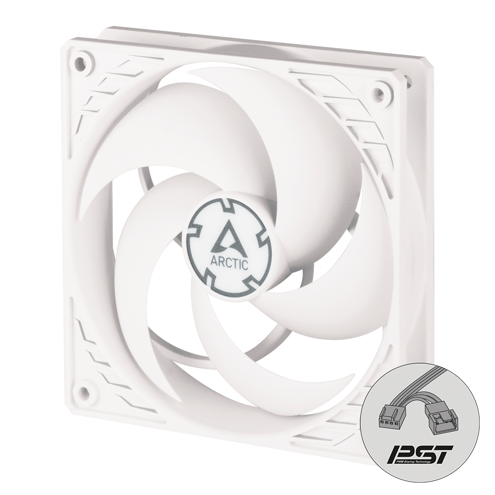 

Вентилятор Arctic Cooling ARCTIC P12 PWM PST (White/White), 120 мм, 1800rpm, 22.5 дБ, 4-pin, 1шт (ACFAN00170A), ARCTIC P12 PWM PST (White/White)