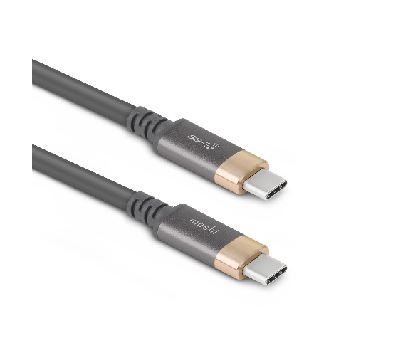 

Кабель USB Type-C (m)-USB Type-C(m), 1м, серый\золотой Moshi (99MO084031), 0