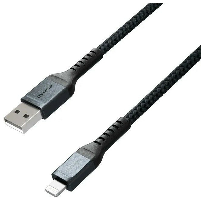 Кабель Lightning 8-pin(m)-USB 2.0(Am), 3м, черный Nomad (NM01A12000)
