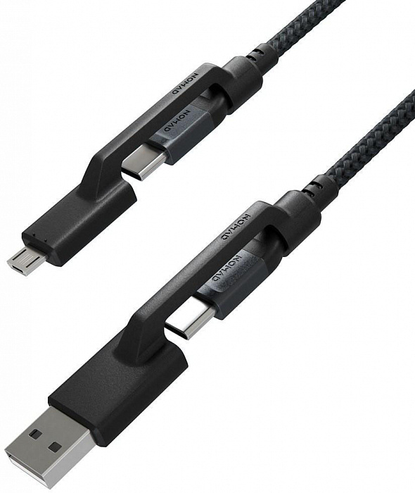 Кабель USB Type-C (m)-USB Type-C(m), 1.5м, черный Nomad (NM0191C090)
