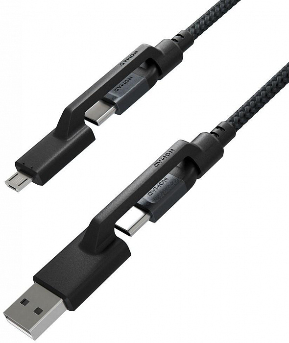 

Кабель USB Type-C (m)-USB Type-C(m), 1.5м, черный Nomad (NM0191C090), 0