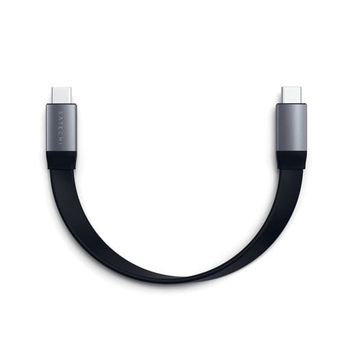 

Кабель USB Type-C (m)-USB Type-C(m), плоский, 22.8см, черный Satechi Flat (ST-TCCFC), 0