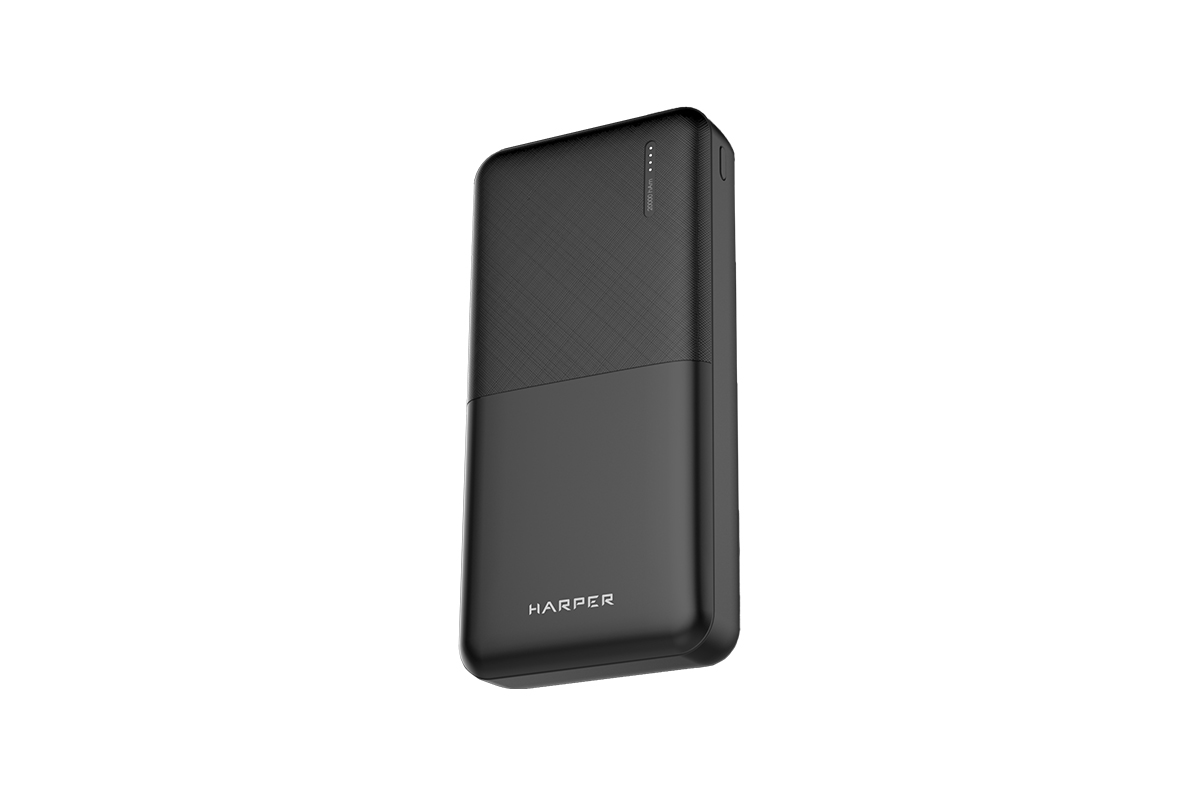 

Портативный аккумулятор (Powerbank) HARPER PB-20011, 20000mAh, 2xUSB, 2A, черный (PB-20011 Black), PB-20011