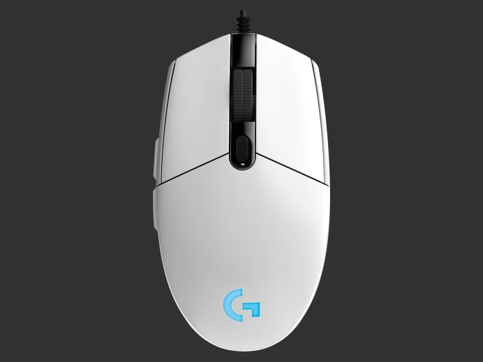 Мышь проводная Logitech G203 LIGHTSYNC, 8000dpi, оптическая светодиодная, USB, белый (910-005797)