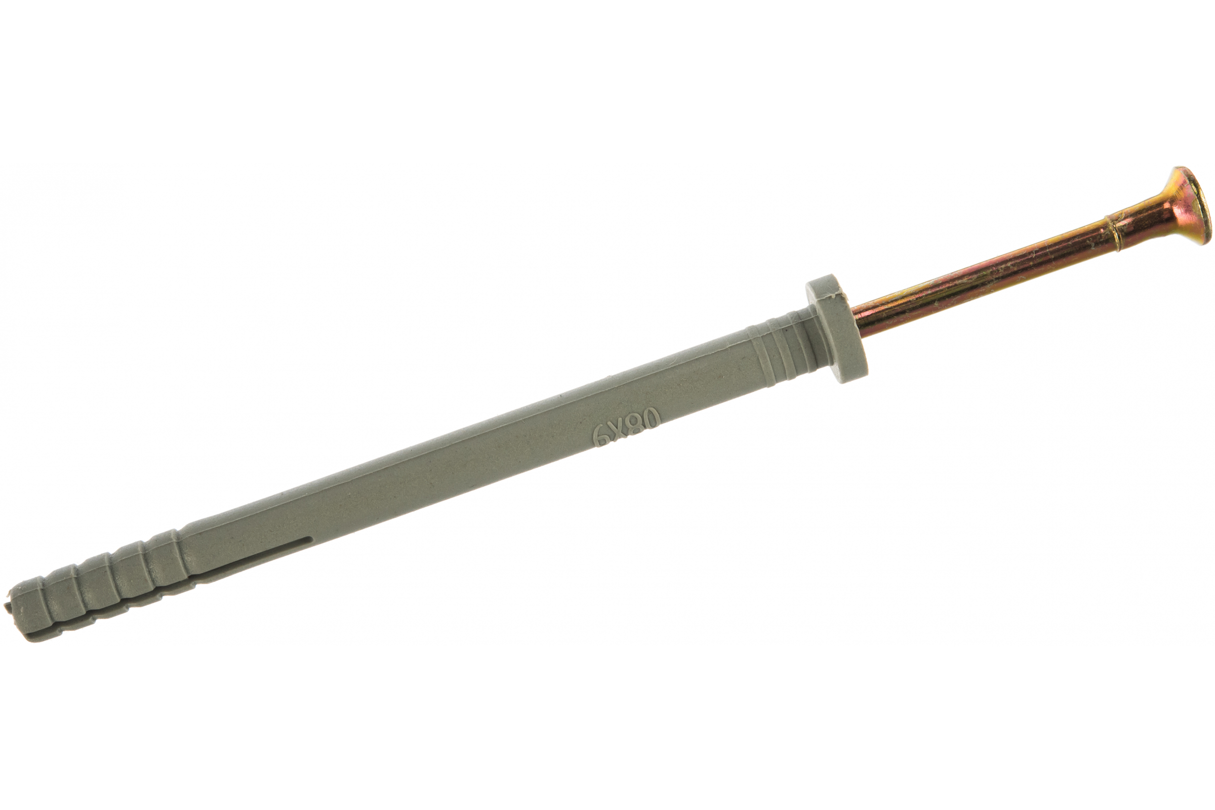 

Дюбель-гвоздь 6 мм x 8 см, полипропилен, с цилиндрическим бортиком, саморез, серый, 5 шт., ЗУБР (4-301366-06-080)