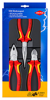 

Набор инструментов электроизолированных Knipex KN-002012, предметов в наборе: 3шт., картонная коробка (KN-002012 ), KN-002012