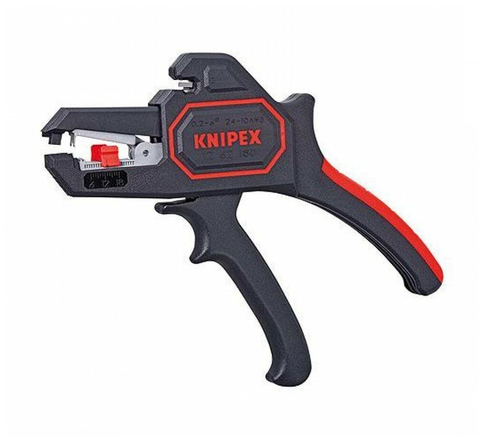 Съемник изоляции (стриппер) от 0.2мм² до 6мм², резка провода, KNIPEX KN-1262180 (KN-1262180)