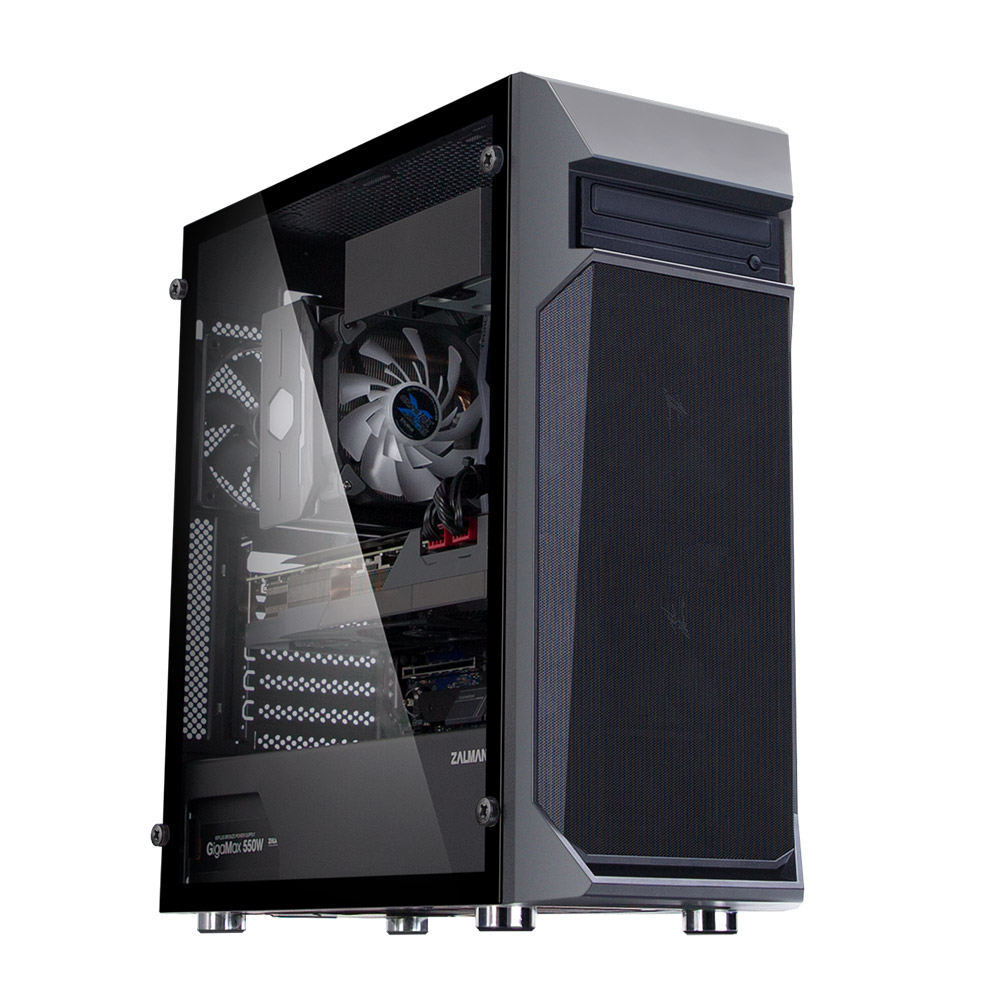 Корпус Zalman Z1 Plus, ATX, Midi-Tower, 2xUSB 3.0, черный, без БП (Z1 PLUS)