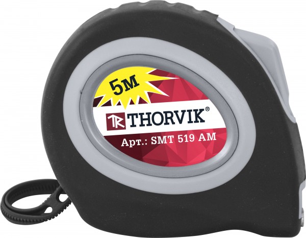 Рулетка 5 м x 19 см прорезиненный корпус магнитная Thorvik SMT519AM SMT519AM 440₽