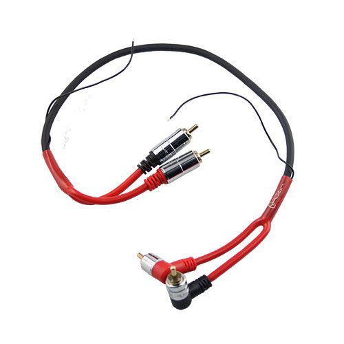 

Кабель 2xRCA(M)-2xRCA(M) угловой, экранированный, 50см, красный URAL (RCA-PT05M)