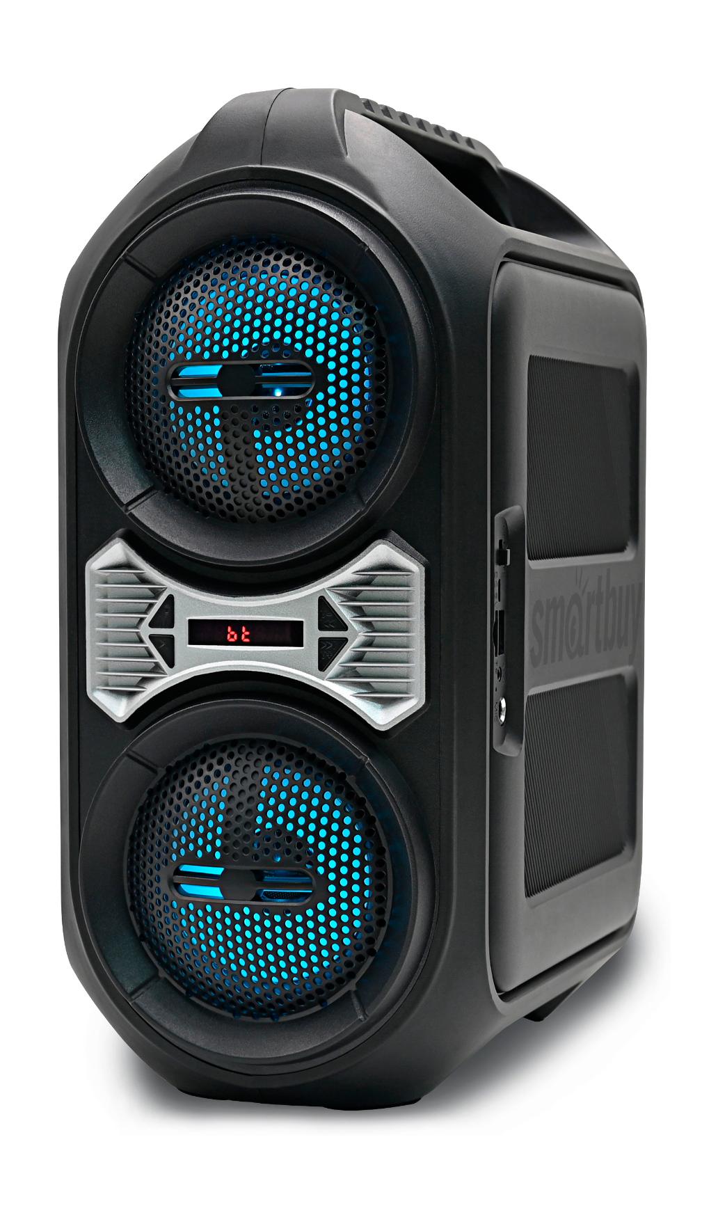 

Акустика 2.0 SmartBuy WASP 2, 10Вт, FM, AUX, USB, microSD, Bluetooth, подсветка, черный (SBS-5130), WASP 2