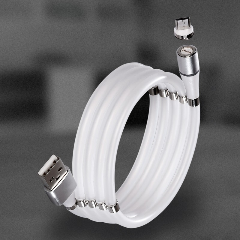 

Кабель USB-Micro USB, 3A, 1м, белый Smartbuy (IK-12mag-s)