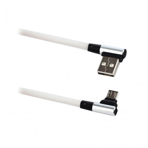 

Кабель Micro USB 2.0(Bm)-USB 2.0(Am), угловой, 1м, серебристый BLAST (BMC-117), 0