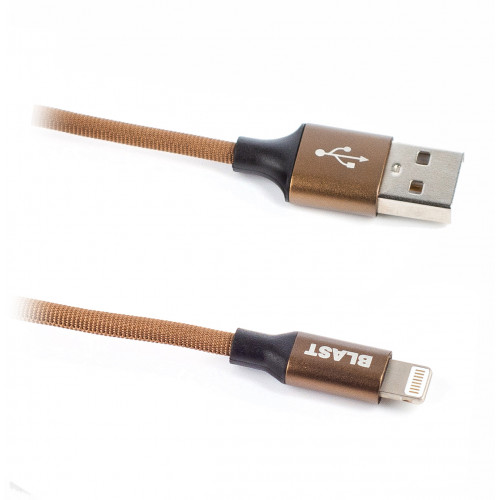 Кабель Lightning 8-pin(m)-USB 2.0(Am), 1.2м, коричневый BLAST (BMC-214)