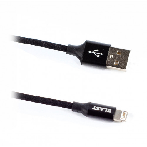 

Кабель Lightning 8-pin(m)-USB 2.0(Am), 1.2м, черный BLAST (BMC-214), 0