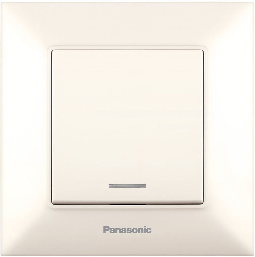 

Выключатель Panasonic Arkedia Slim, 1кл., индикатор/подсветка, скрытый монтаж, в сборе, бежевый (WNTC00022BG-RU)