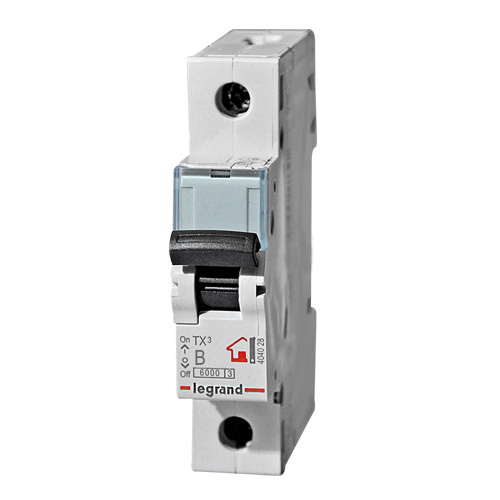 

Выключатель автоматический Legrand TX3 однополюсный (1P/1П) 10А B 6кА (403970)