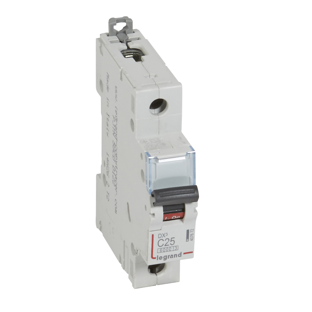 

Выключатель автоматический Legrand DX3 однополюсный (1P/1П) 25А C 10кА (407672)