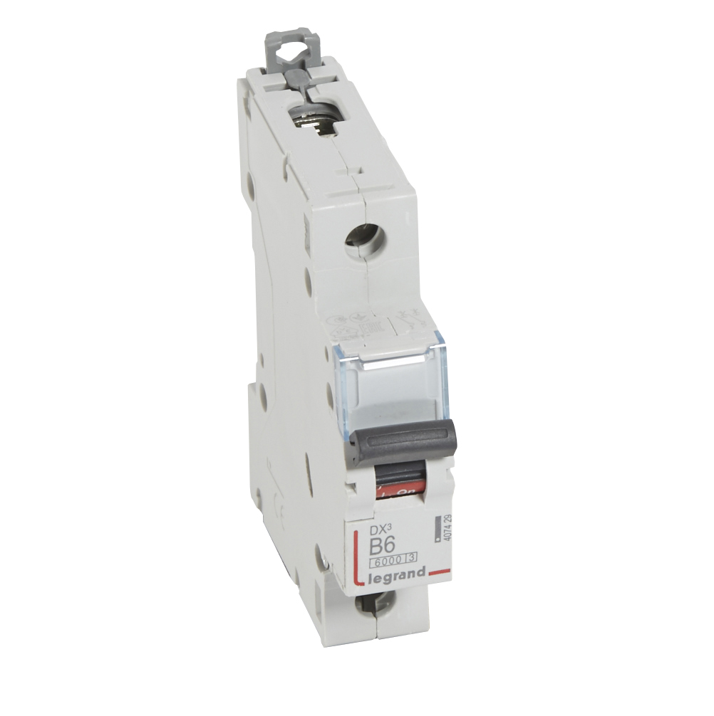 

Выключатель автоматический Legrand DX3 однополюсный (1P/1П) 6А B 6кА (407429)