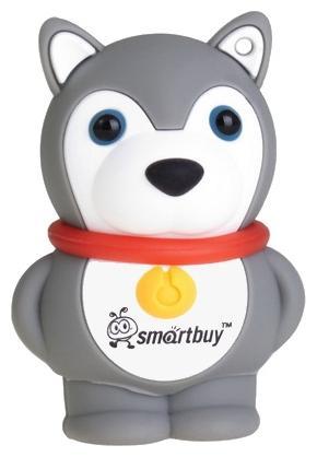

Флешка 16Gb USB 2.0 SmartBuy Wild Series Dog, серый (SB16GBDgr), Wild Series Dog