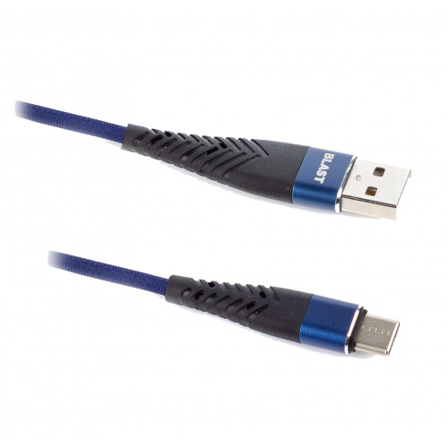 Кабель USB Type-C (m)-USB 2.0(Am), 1.2м, синий BLAST (BMC-418)